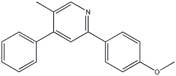 2-(4-Methoxyphenyl)-4-phenyl-5-methylpyridine 구조식 이미지