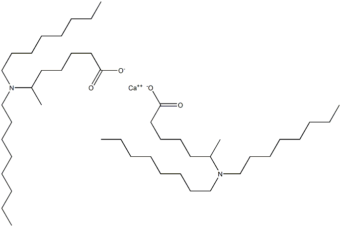 Bis[6-(dioctylamino)heptanoic acid]calcium salt Structure