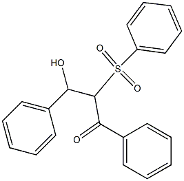 1,3-Diphenyl-3-hydroxy-2-(phenylsulfonyl)propan-1-one Structure