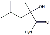 2-Hydroxy-2,4-dimethylvaleramide Structure