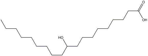 10-Hydroxynonadecanoic acid Structure