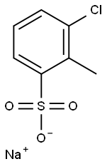 3-Chloro-2-methylbenzenesulfonic acid sodium salt Structure