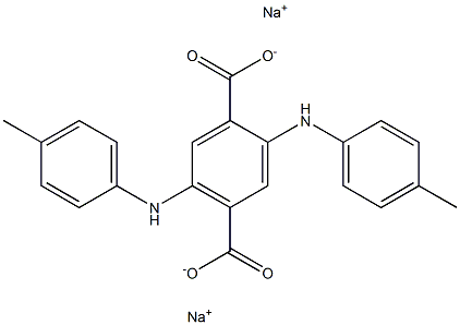 2,5-Di(p-toluidino)terephthalic acid disodium salt Structure