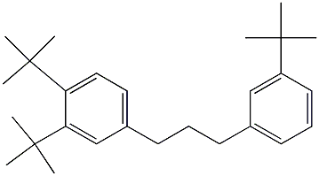 1-(3,4-Di-tert-butylphenyl)-3-(3-tert-butylphenyl)propane Structure