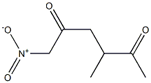 6-Nitro-3-methylhexane-2,5-dione 구조식 이미지