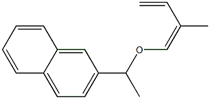 (Z)-2-Methyl-1-[1-(2-naphtyl)ethoxy]-1,3-butadiene 구조식 이미지