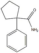 1-Phenyl-1-cyclopentanecarboxamide 구조식 이미지