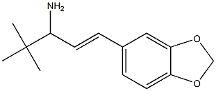 (E)-1-(3,4-Methylenedioxyphenyl)-4,4-dimethyl-1-penten-3-amine Structure