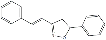 5-Phenyl-3-styryl-2-isoxazoline 구조식 이미지