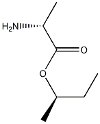 (R)-2-Aminopropanoic acid (R)-1-methylpropyl ester 구조식 이미지
