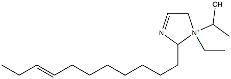 1-Ethyl-1-(1-hydroxyethyl)-2-(8-undecenyl)-3-imidazoline-1-ium Structure