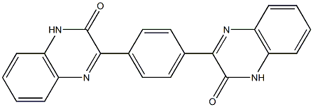 3,3'-(1,4-Phenylene)bis[quinoxalin-2(1H)-one] 구조식 이미지