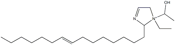 1-Ethyl-1-(1-hydroxyethyl)-2-(8-pentadecenyl)-3-imidazoline-1-ium 구조식 이미지