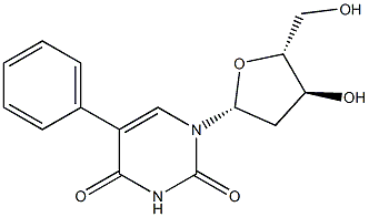 5-Phenyl-2'-deoxyuridine 구조식 이미지