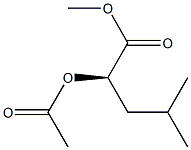 [R,(+)]-2-Acetyloxy-4-methylvaleric acid methyl ester 구조식 이미지