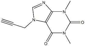 1,3-Dimethyl-7-propargylxanthine Structure