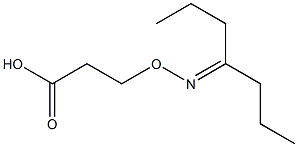 3-[1-Propylbutylideneaminooxy]propionic acid 구조식 이미지