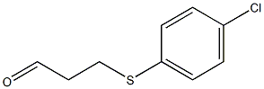 3-[(4-Chlorophenyl)thio]propionaldehyde 구조식 이미지