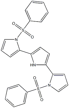2,5-Bis(1-phenylsulfonyl-1H-pyrrol-2-yl)-1H-pyrrole Structure