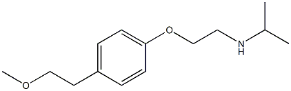 2-[4-(2-Methoxyethyl)phenoxy]ethylisopropylamine 구조식 이미지