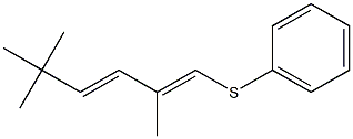 (3E)-1-(Phenylthio)-2,5,5-trimethyl-1,3-hexadiene Structure