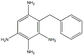 6-Phenylmethyl-1,2,3,5-benzenetetraamine 구조식 이미지