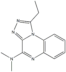 4-Dimethylamino-1-ethyl[1,2,4]triazolo[4,3-a]quinoxaline 구조식 이미지