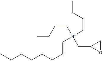 N,N-Dibutyl-N-(1-octenyl)-2-oxiranemethanaminium 구조식 이미지