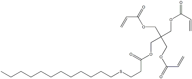 3-(Dodecylthio)propionic acid 3-acryloyloxy-2,2-bis(acryloyloxymethyl)propyl ester Structure