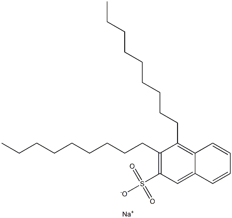 3,4-Dinonyl-2-naphthalenesulfonic acid sodium salt Structure