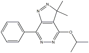 3,3-Dimethyl-4-isopropoxy-7-phenyl-3H-pyrazolo[3,4-d]pyridazine 구조식 이미지