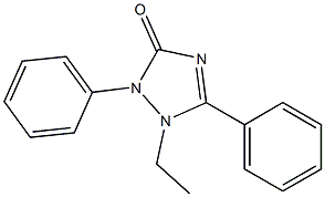 1-Ethyl-2,5-diphenyl-1,2-dihydro-3H-1,2,4-triazol-3-one 구조식 이미지