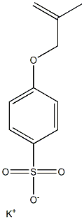 4-Methallyloxybenzenesulfonic acid potassium salt 구조식 이미지