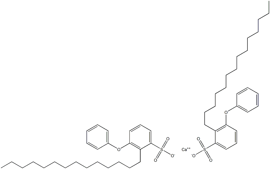 Bis(3-phenoxy-2-tetradecylbenzenesulfonic acid)calcium salt 구조식 이미지