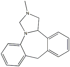 2-Methyl-1,2,8,12b-tetrahydro-3H-2,3a-diazadibenz[e,h]azulene Structure