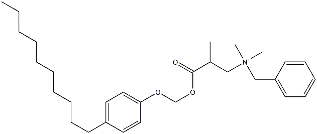 N,N-Dimethyl-N-benzyl-N-[2-[[(4-decylphenyloxy)methyl]oxycarbonyl]propyl]aminium 구조식 이미지