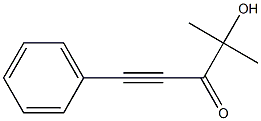 1-Phenyl-4-methyl-4-hydroxy-1-pentyne-3-one 구조식 이미지