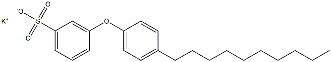 3-(4-Decylphenoxy)benzenesulfonic acid potassium salt 구조식 이미지