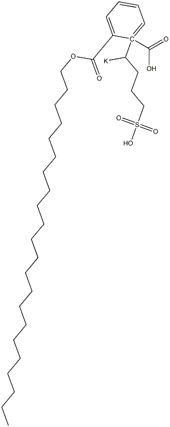 Phthalic acid 1-docosyl 2-(1-potassiosulfobutyl) ester Structure