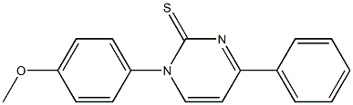 1-(4-Methoxyphenyl)-4-phenylpyrimidine-2(1H)-thione 구조식 이미지