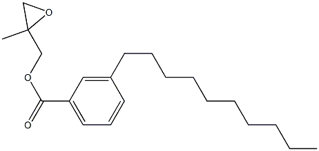 3-Decylbenzoic acid 2-methylglycidyl ester Structure