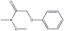 N-Methoxy-N-methyl-2-phenoxyacetamide 구조식 이미지