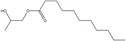 Undecanoic acid 2-hydroxypropyl ester 구조식 이미지