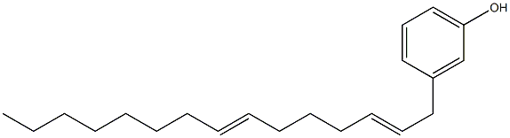 3-(2,7-Pentadecadienyl)phenol 구조식 이미지