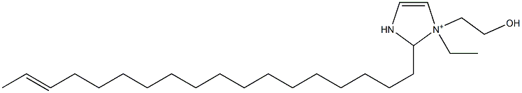 1-Ethyl-1-(2-hydroxyethyl)-2-(16-octadecenyl)-4-imidazoline-1-ium 구조식 이미지