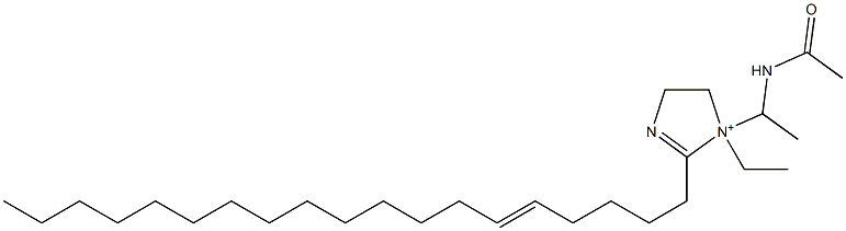 1-[1-(Acetylamino)ethyl]-1-ethyl-2-(5-nonadecenyl)-2-imidazoline-1-ium Structure
