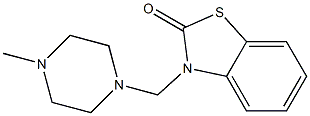 3-[(4-Methyl-1-piperazinyl)methyl]benzothiazol-2(3H)-one Structure