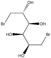 1,6-Dibromo-1,6-dideoxy-D-glucitol 구조식 이미지