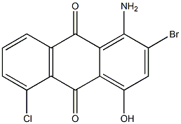 1-Amino-2-bromo-4-hydroxy-5-chloroanthraquinone 구조식 이미지