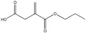 Itaconic acid hydrogen 1-propyl ester Structure